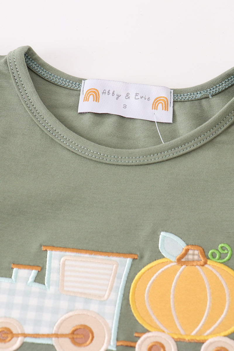 Train Pumpkin Applique Set