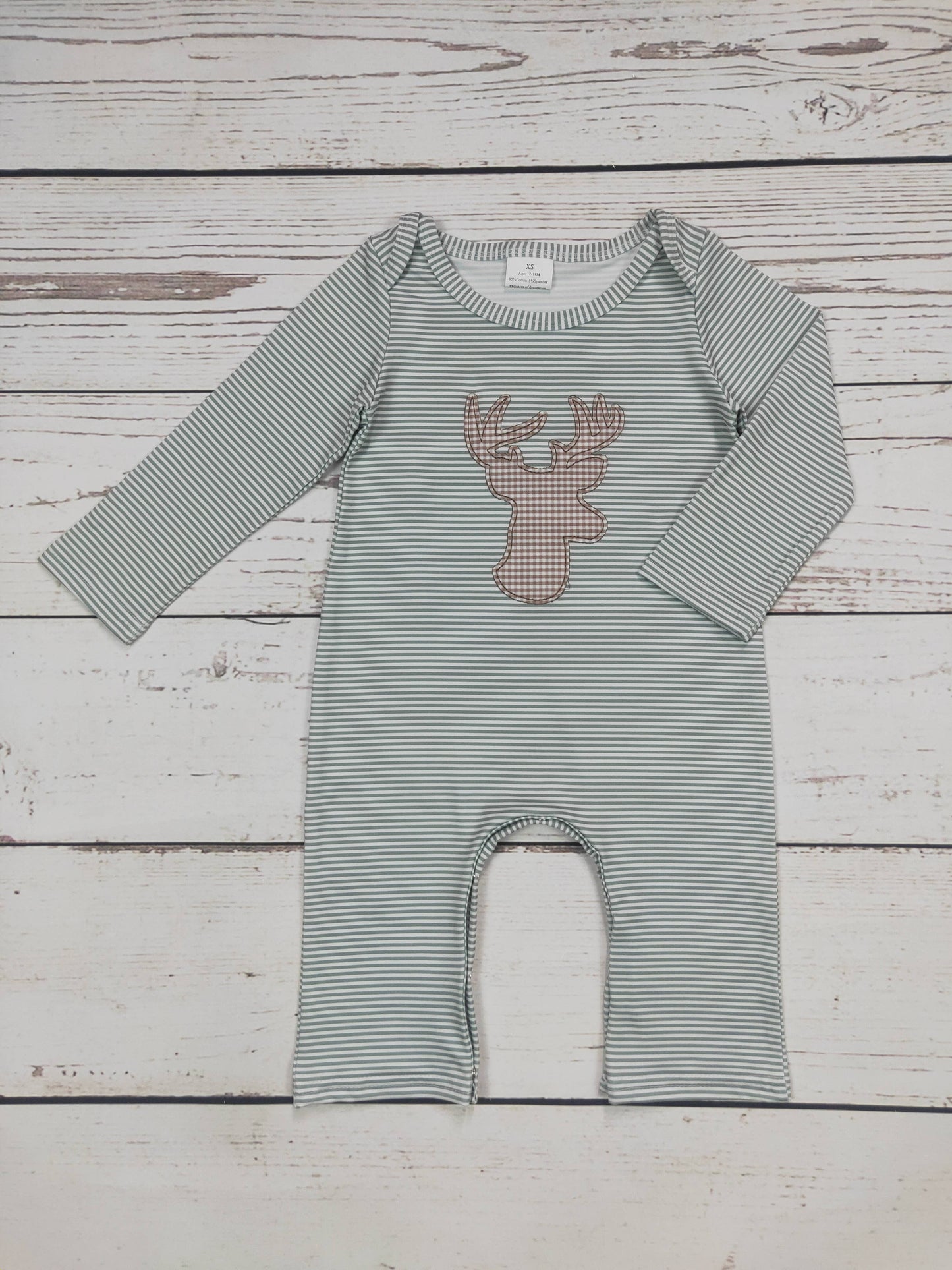 Deer Stripe Romper