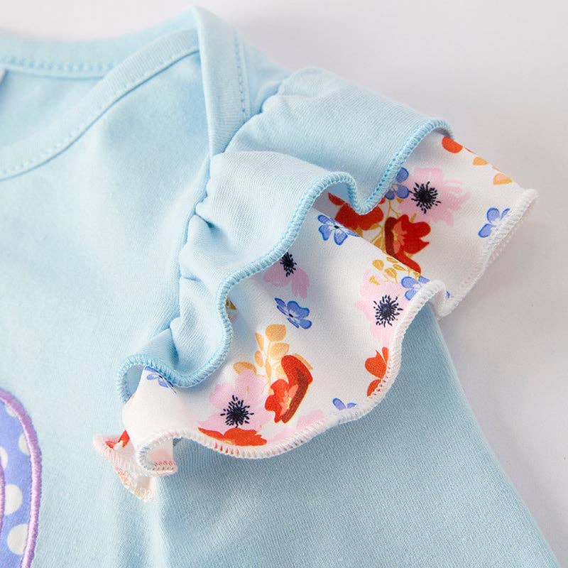 Boo Applique Blue Romper