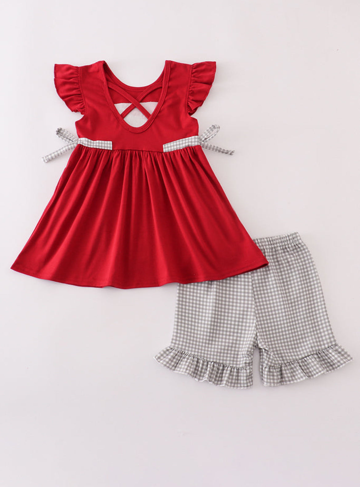 Roll Tide French knot short set