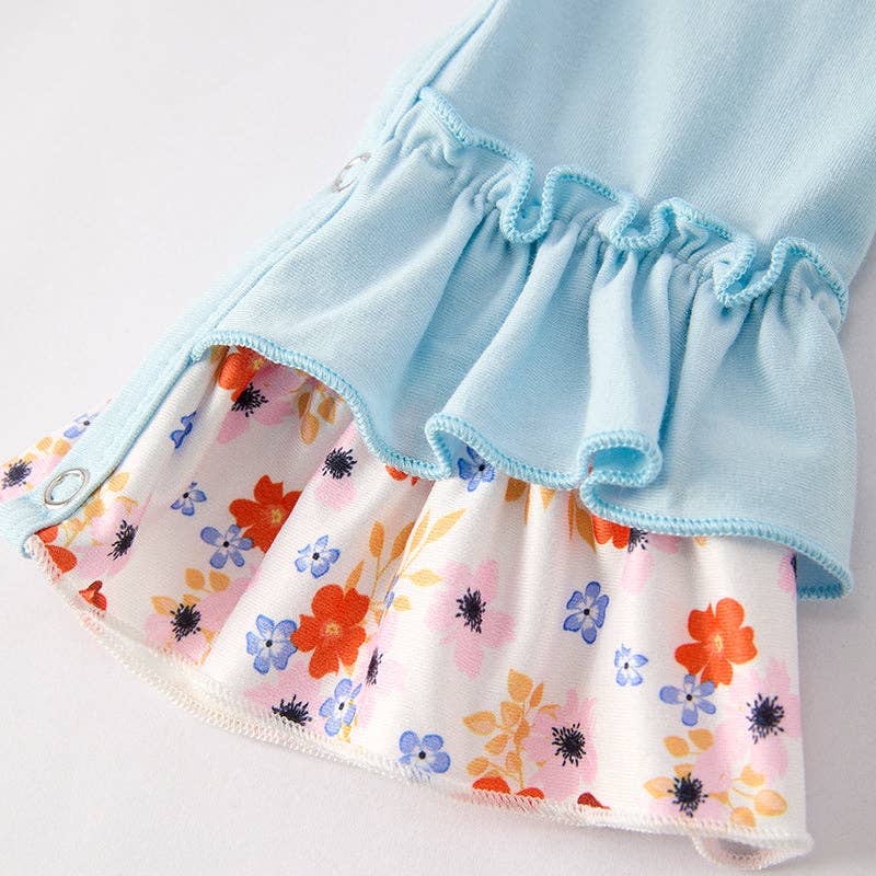 Boo Applique Blue Romper