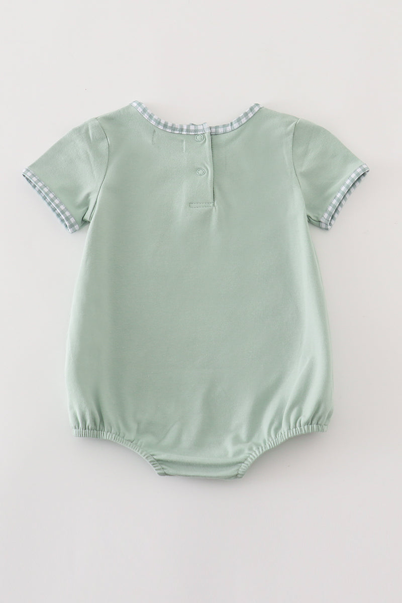Pumpkin Truck Boy Bubble Romper