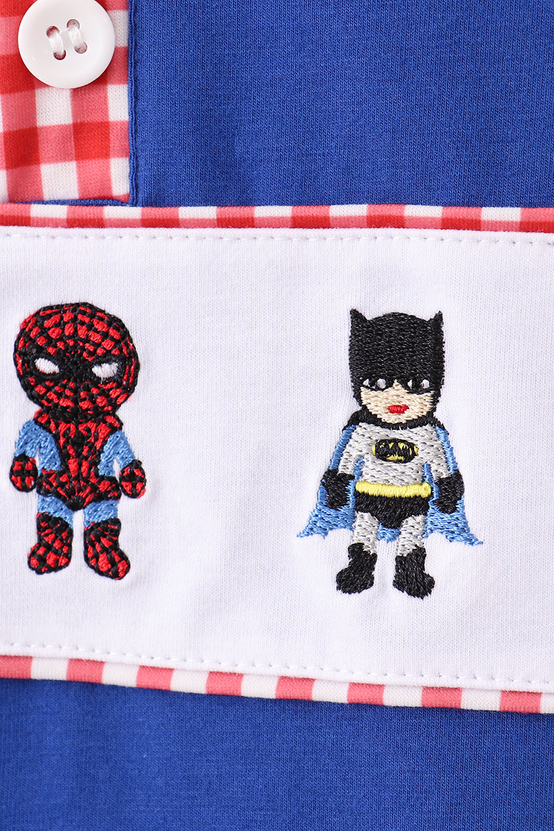 Blue character pull over top