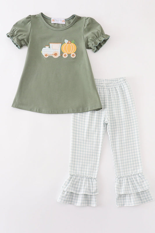 Train Pumpkin Applique Set