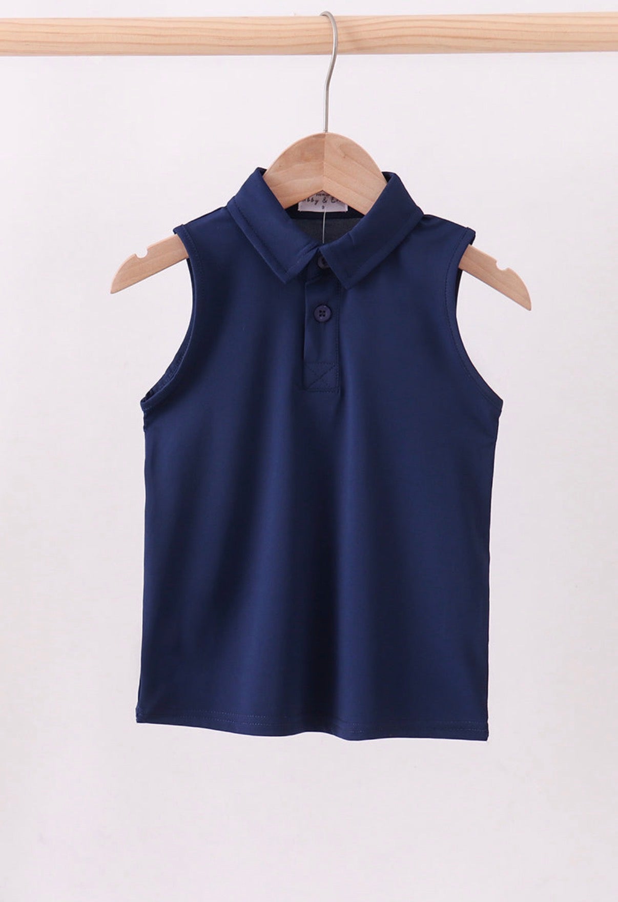 Navy pleated skort outfit