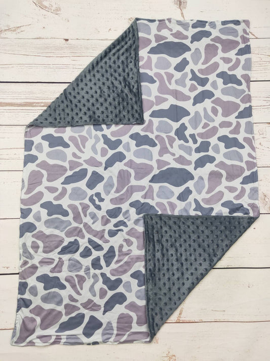 Camo Print Minky Blanket