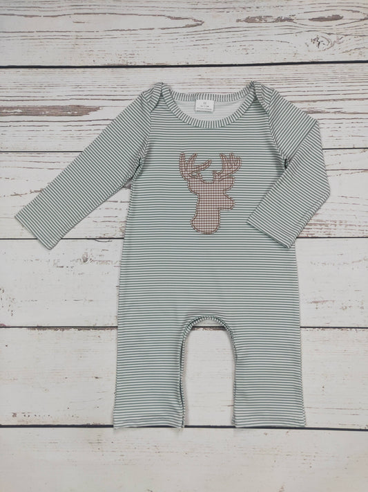 Deer Stripe Romper