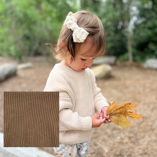 Baby & Toddler Chunky Knit Sweater | Brown: 2-3T