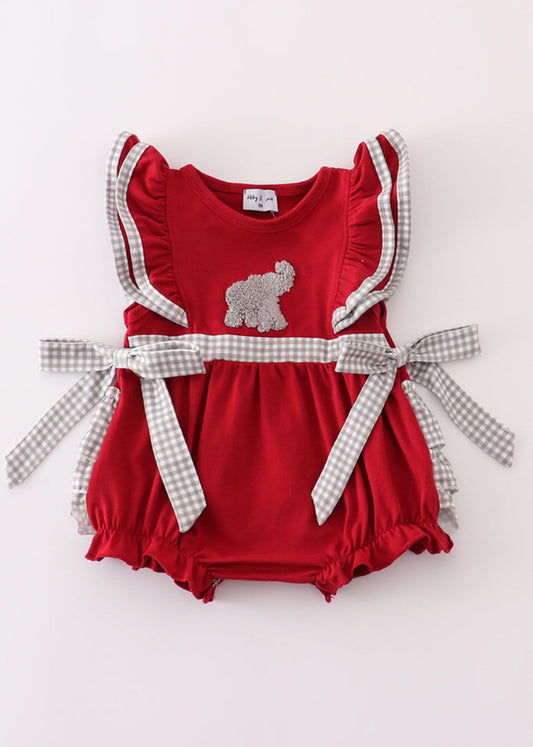 Roll Tide French knot bubble