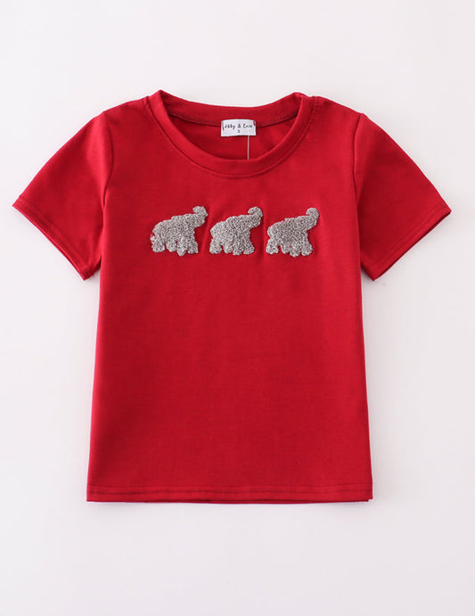 Roll Tide French knot shirt