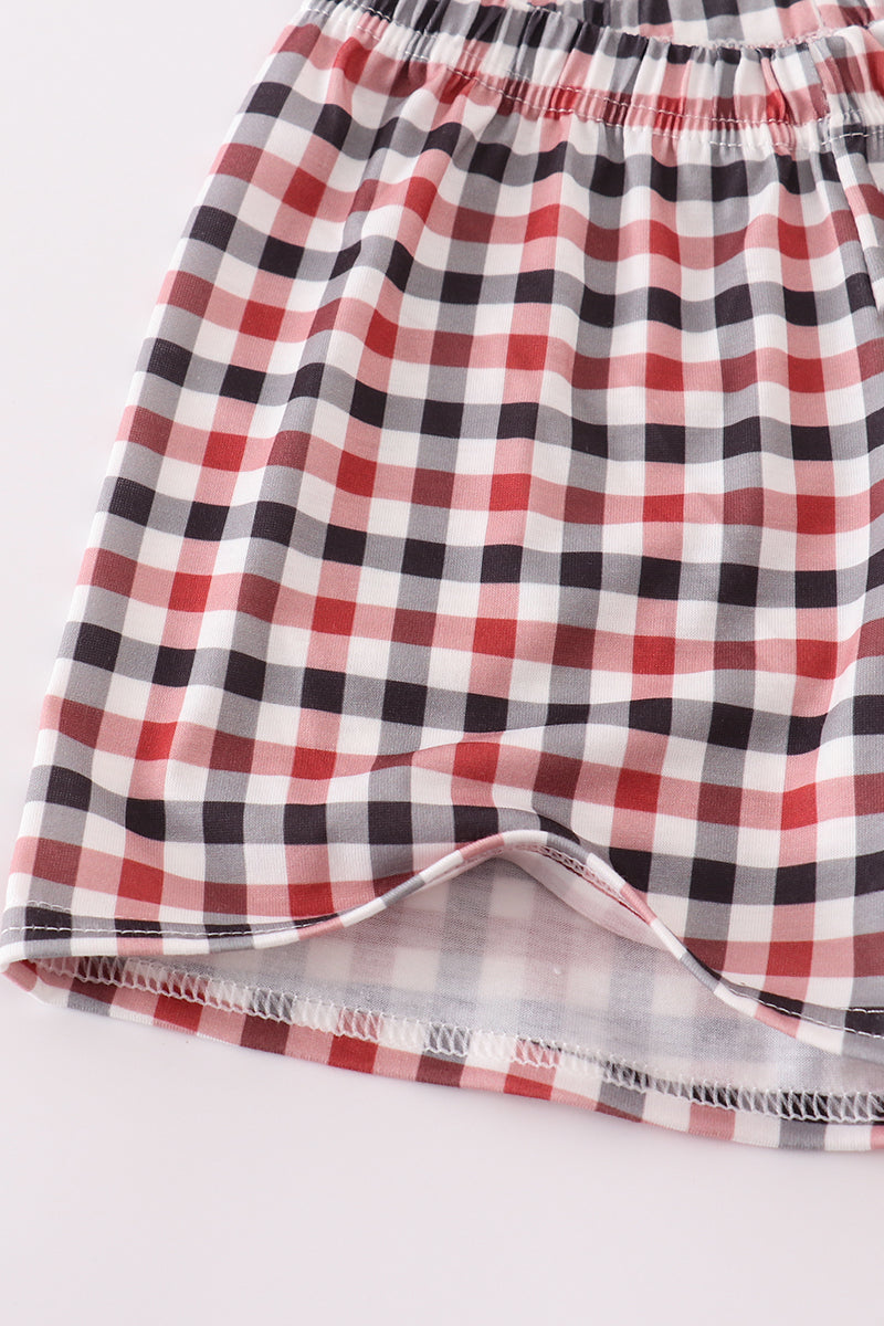 White Georgia go dawgs embroidery set