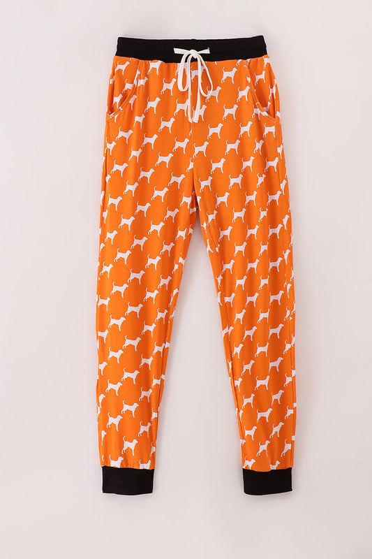 Orange Tennessee bamboo mom pants