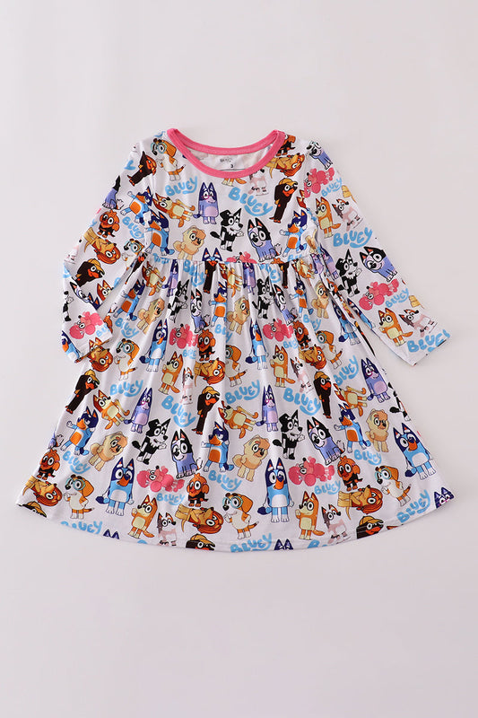 Character print bamboo dress